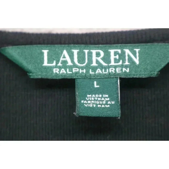 Lauren Ralph Lauren Long Sleeve Stretch Top-Size Large - Picture 3 of 6